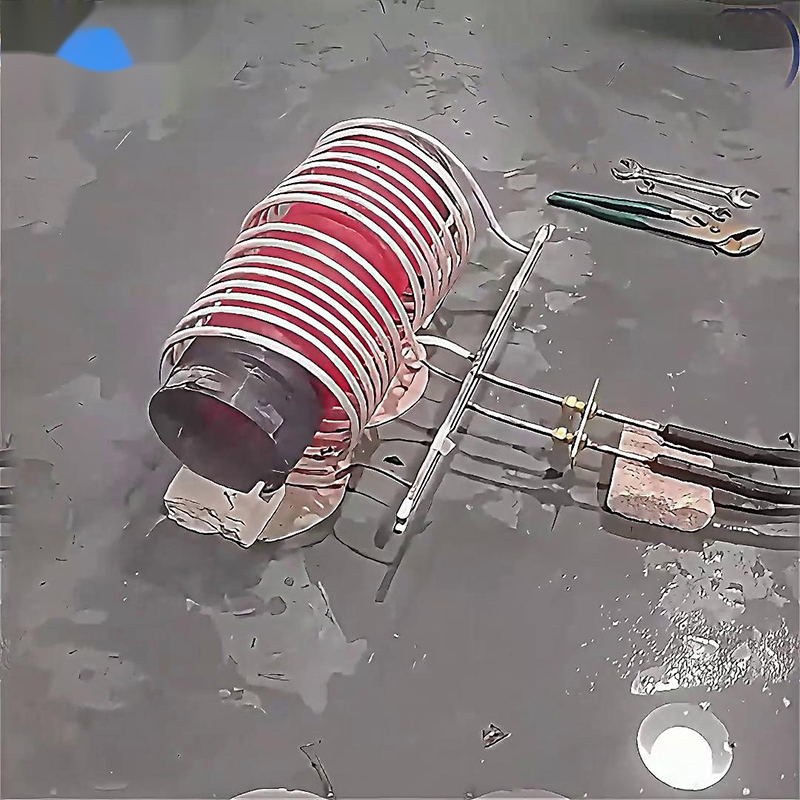中頻91看片免费观看加熱設備對直徑180mm、長度300mm的鋼管進行加熱測試
