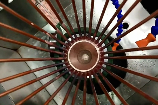 高頻釺焊機，多孔分配器接頭銅管焊接設備